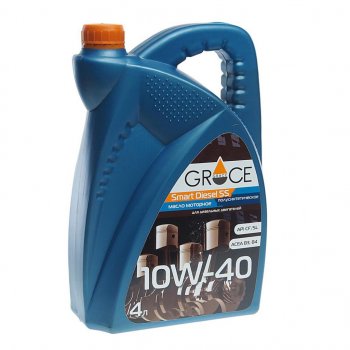2 049 р. Масло дизельное Smart Diesel SS 10W40 псинт.4л GRACE GRACE 4603728811987  с доставкой в г. Майкоп. Увеличить фотографию 1
