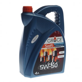 4 499 р. Масло моторное SWIFT 5W50 синт.4л GRACE GRACE 4603728812144  с доставкой в г. Майкоп. Увеличить фотографию 1