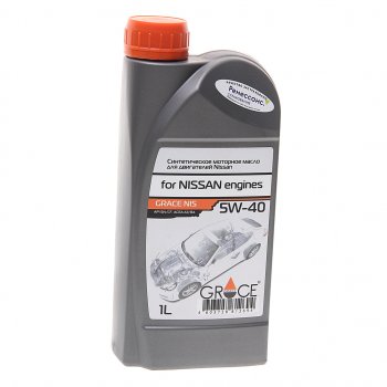 779 р. Масло моторное для NISSAN 5W40 синт.1л GRACE GRACE 4603728812694  с доставкой в г. Майкоп. Увеличить фотографию 1