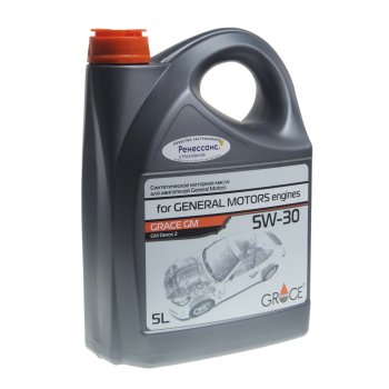 2 699 р. Масло моторное для GM Dexos2 5W30 синт.5л GRACE GRACE 4603728812861  с доставкой в г. Майкоп. Увеличить фотографию 1