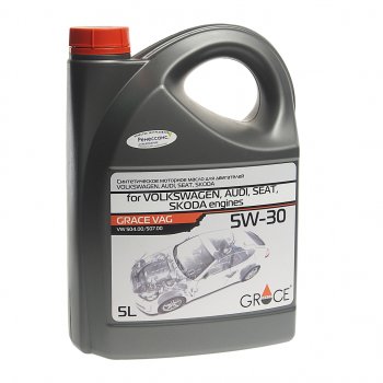 3 599 р. Масло моторное для VAG 5W30 синт.5л GRACE GRACE 4603728812946  с доставкой в г. Майкоп. Увеличить фотографию 1