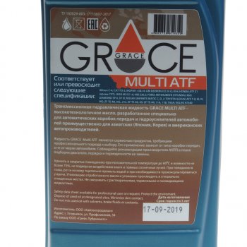 1 059 р. Масло трансмиссионное ATF Multi 1л GRACE GRACE 4603728814650 GRACE 4603728814650  с доставкой в г. Майкоп. Увеличить фотографию 2