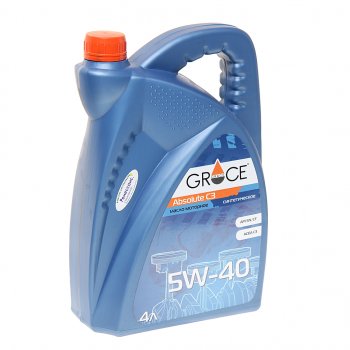 2 599 р. Масло моторное ABSOIUTE C3 5W40 синт.4л GRACE GRACE 4603728818344  с доставкой в г. Майкоп. Увеличить фотографию 1