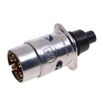 649 р. Разъем электрический прицепа ISO 1724 7-полюсный (вилка металл) DT DT 4.60414  с доставкой в г. Майкоп. Увеличить фотографию 1