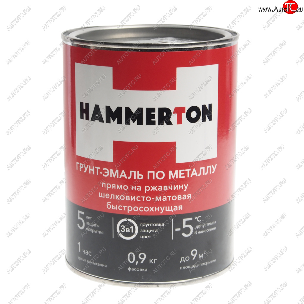 779 р. Грунт-эмаль по ржавчине серая 0.9л HAMMERTON HAMMERTON 4607808740617  с доставкой в г. Майкоп