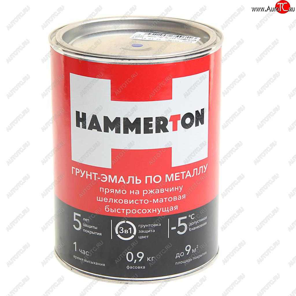 819 р. Грунт-эмаль по ржавчине синяя 0.9л HAMMERTON HAMMERTON 4607808740716  с доставкой в г. Майкоп