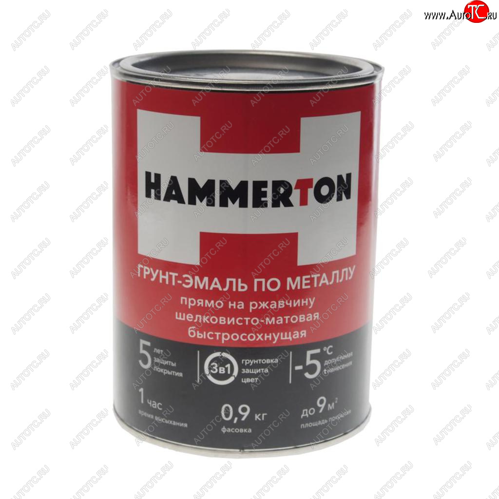 839 р. Грунт-эмаль по ржавчине белая 0.9л HAMMERTON HAMMERTON 4607808740730  с доставкой в г. Майкоп