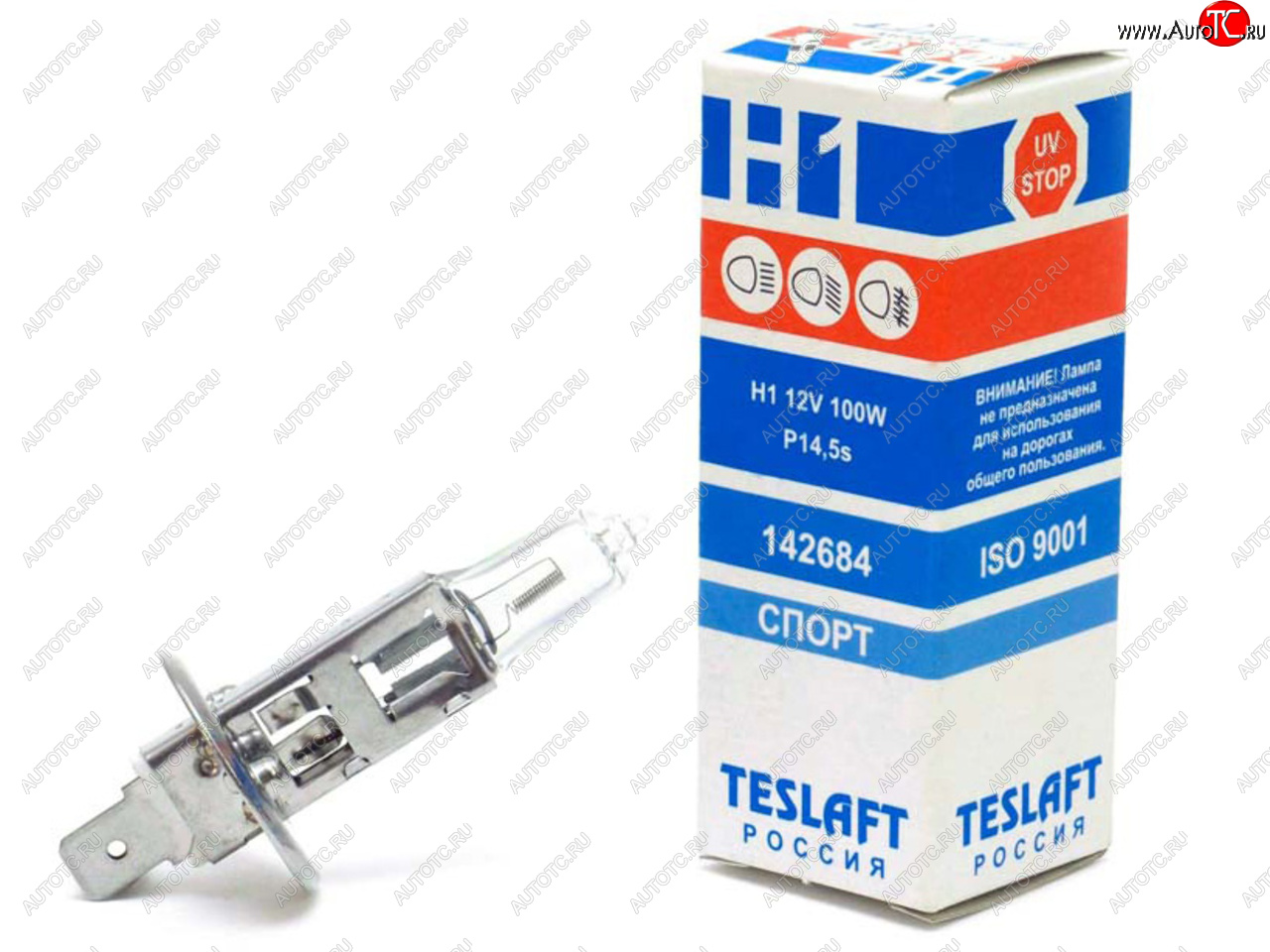 94 р. Лампа 12V H1 100W P14.5s 2600лм Спорт TESLAFT (Россия) TESLAFT 4631111142684 TESLAFT 4631111142684  с доставкой в г. Майкоп