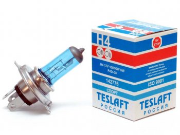 319 р. Лампа 12V H4 10090W P43t-38 39003850К 21001000лм Super White TESLAFT (Россия) TESLAFT 4631111142776  с доставкой в г. Майкоп. Увеличить фотографию 1