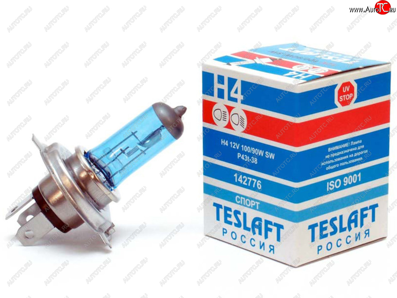 319 р. Лампа 12V H4 10090W P43t-38 39003850К 21001000лм Super White TESLAFT (Россия) TESLAFT 4631111142776  с доставкой в г. Майкоп