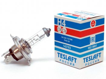 206 р. Лампа 24V H4 7570W P43t-38 19001200лм Стандарт TESLAFT (Россия) TESLAFT 4631111142783  с доставкой в г. Майкоп. Увеличить фотографию 1