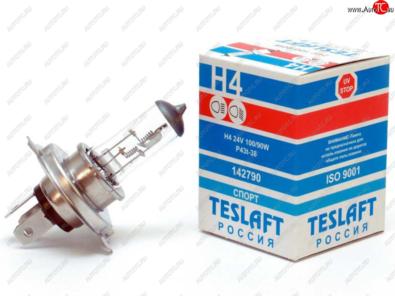 231 р. Лампа 24V H4 10090W P43t-38 26001700лм Спорт TESLAFT (Россия) TESLAFT 4631111142790  с доставкой в г. Майкоп