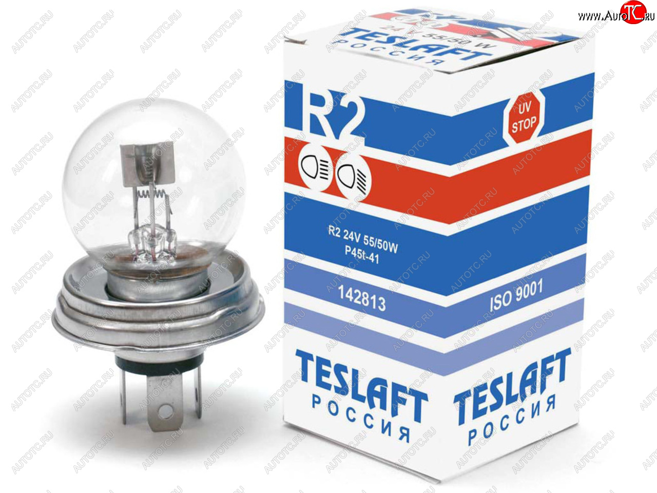 148 р. Лампа 24V R2 5550W P45t-41 14001000лм Стандарт TESLAFT (Россия) TESLAFT 4631111142813  с доставкой в г. Майкоп
