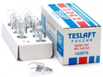 16 р. Лампа 12V W5W T10 W2.1x9.5d 50лм Стандарт TESLAFT (Россия) TESLAFT 4631111142875  с доставкой в г. Майкоп. Увеличить фотографию 1