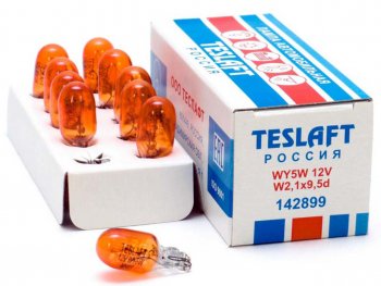 21 р. Лампа 12V WY5W W2.1x9.5d 30лм желтая Amber TESLAFT (Россия) TESLAFT 4631111142899  с доставкой в г. Майкоп. Увеличить фотографию 1