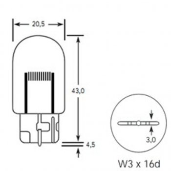 81 р. Лампа 12V W21W W3x16d 460лм Стандарт TESLAFT (Россия) TESLAFT 4631111142905  с доставкой в г. Майкоп. Увеличить фотографию 2