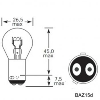 31 р. Лампа 12V P214W BAZ15d 44015лм Стандарт TESLAFT (Россия) TESLAFT 4631111142998  с доставкой в г. Майкоп. Увеличить фотографию 2
