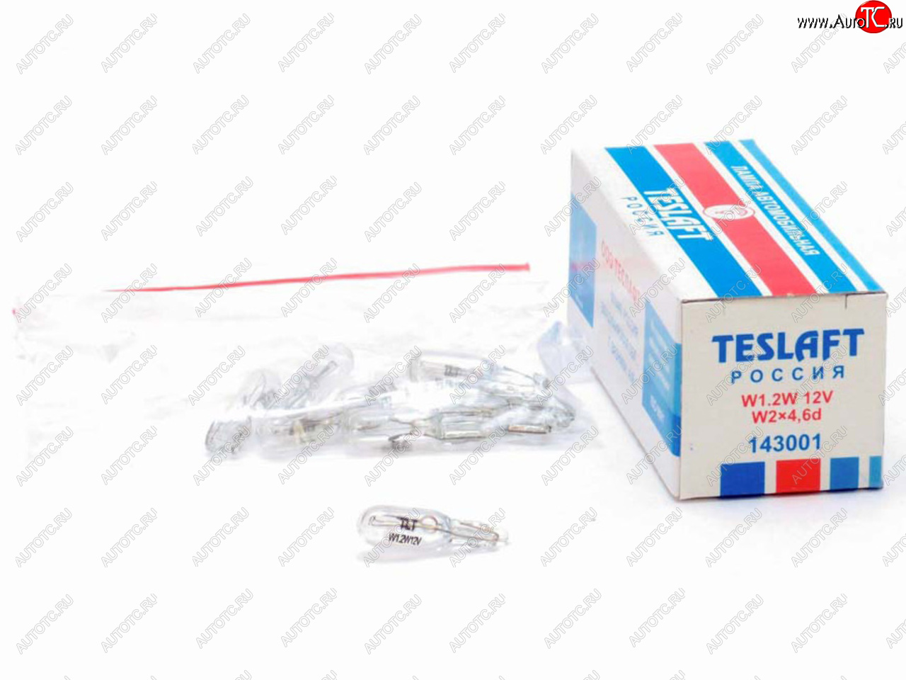18 р. Лампа 12V W1.2W W2x4.6d 8лм Стандарт TESLAFT (Россия) TESLAFT 4631111143001  с доставкой в г. Майкоп