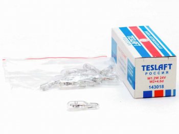 19 р. Лампа 24V W1.2W W2x4.6d 8лм Стандарт TESLAFT (Россия) TESLAFT 4631111143018  с доставкой в г. Майкоп. Увеличить фотографию 1