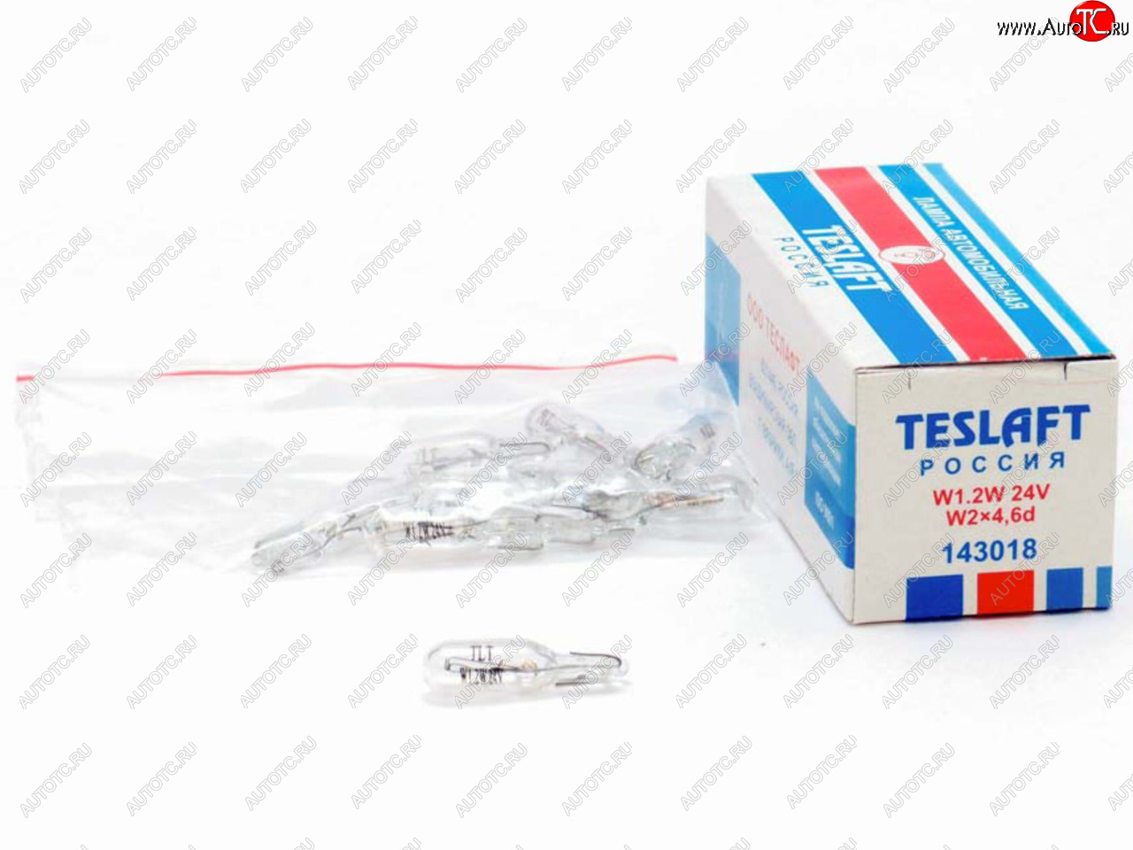 19 р. Лампа 24V W1.2W W2x4.6d 8лм Стандарт TESLAFT (Россия) TESLAFT 4631111143018  с доставкой в г. Майкоп