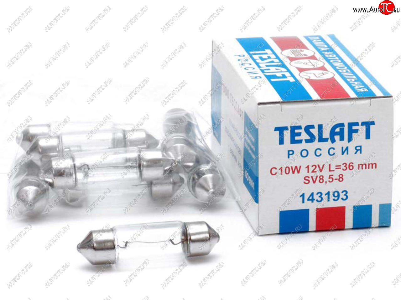 36 р. Лампа 12V C10W SV8.5-8 36мм 110лм TESLAFT (Россия) TESLAFT 4631111143193 TESLAFT 4631111143193  с доставкой в г. Майкоп
