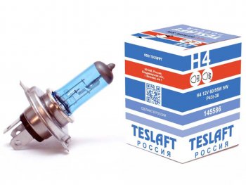 319 р. Лампа 12V H4 6055W P43t-38 38503800К 1290950лм Super White TESLAFT (Россия) TESLAFT 4631111145586  с доставкой в г. Майкоп. Увеличить фотографию 1