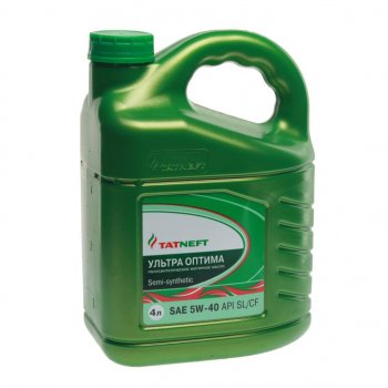 1 699 р. Масло моторное Ультра-Оптима API SL/CF 5W40 п/синт.4л ТАТНЕФТЬ ТАТНЕФТЬ 4650229680604 ТАТНЕФТЬ 4650229680604  с доставкой в г. Майкоп. Увеличить фотографию 1