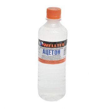 157 р. Растворитель АЦЕТОН 0.5л WELLTEX WELLTEX 4670007990039  с доставкой в г. Майкоп. Увеличить фотографию 1