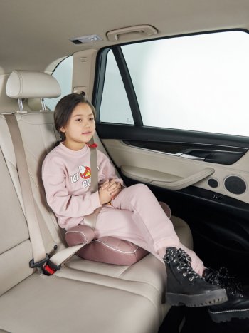 2 799 р. Подушка авт.детская БУСТЕР 15-36кг (II-III) 6-12лет desert pink Rider HAPPY BABY HAPPY BABY 4690624062438  с доставкой в г. Майкоп. Увеличить фотографию 6