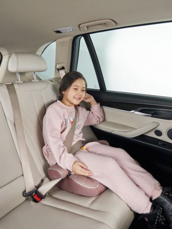 2 799 р. Подушка авт.детская БУСТЕР 15-36кг (II-III) 6-12лет desert pink Rider HAPPY BABY HAPPY BABY 4690624062438  с доставкой в г. Майкоп. Увеличить фотографию 8