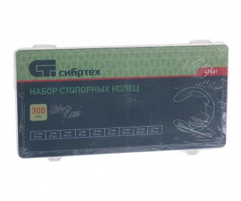 639 р. Набор стопорных колец в отверстие 1.5-22мм 300шт. СИБРТЕХ СИБРТЕХ 47601  с доставкой в г. Майкоп. Увеличить фотографию 2