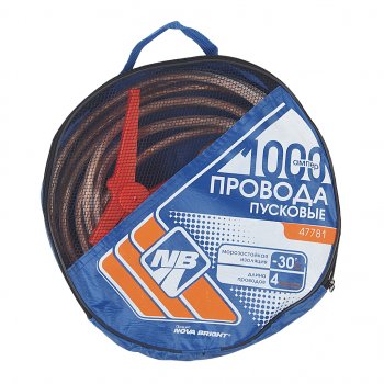 1 599 р. Провода для прикуривания 1000А 4.0м NOVA BRIGHT NOVA BRIGHT 47781 NOVA BRIGHT 47781  с доставкой в г. Майкоп. Увеличить фотографию 2
