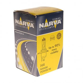 539 р. Лампа 12V H4 6055W P43t-38 +90% Range Power NARVA NARVA 480033000  с доставкой в г. Майкоп. Увеличить фотографию 2