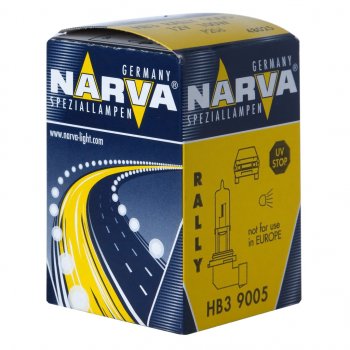 589 р. Лампа 12V HB3 100W P20d Rallye NARVA NARVA 480253000  с доставкой в г. Майкоп. Увеличить фотографию 1