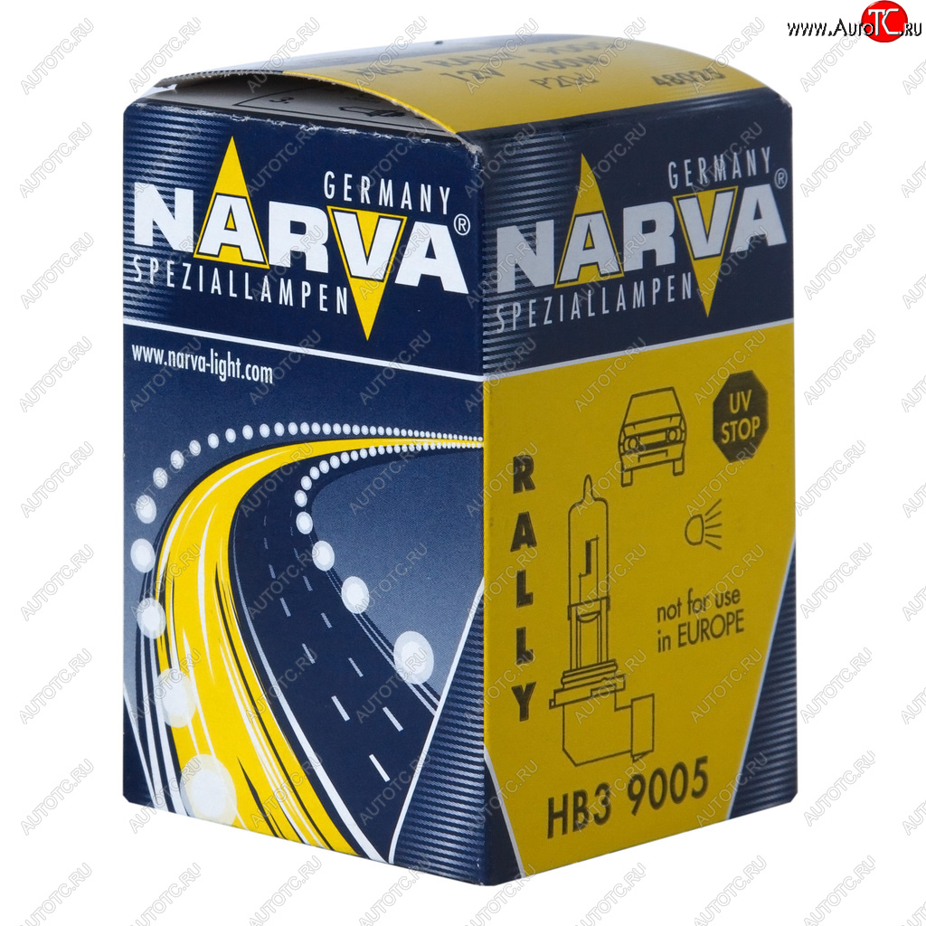 589 р. Лампа 12V HB3 100W P20d Rallye NARVA NARVA 480253000  с доставкой в г. Майкоп