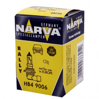 489 р. Лампа 12V HB4 70W P22d Rallye NARVA NARVA 480263000  с доставкой в г. Майкоп. Увеличить фотографию 1