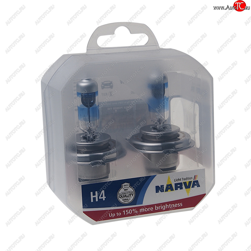 1 579 р. Лампа 12V H4 6055W P43t +150% бокс (2шт.) Range Power 150 NARVA NARVA 480692100  с доставкой в г. Майкоп