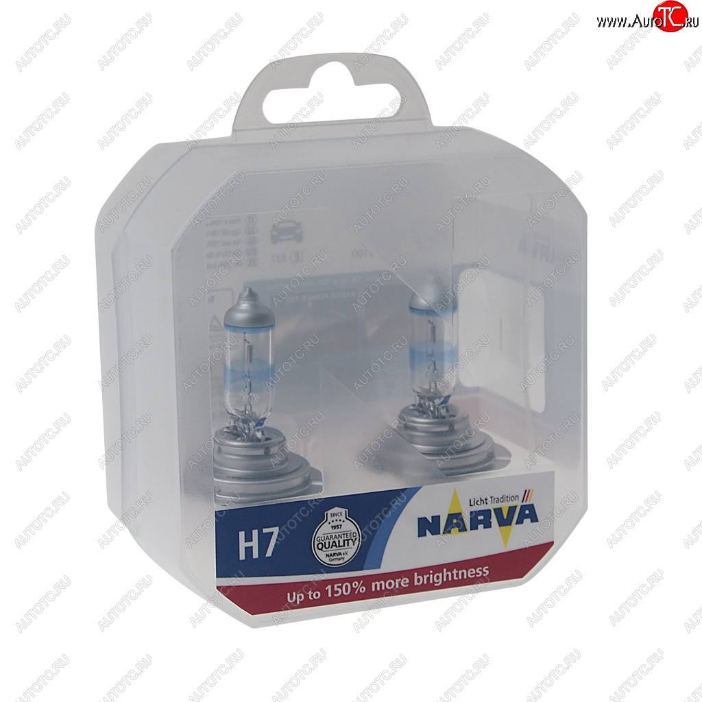 2 399 р. Лампа 12V H7 55W PX26d +150% бокс (2шт.) Range Power 150NARVA NARVA 480712100  с доставкой в г. Майкоп