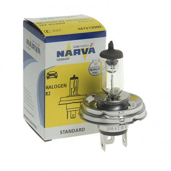 439 р. Лампа 12V R2 4540W P45t-41 Standard NARVA NARVA 481213000  с доставкой в г. Майкоп. Увеличить фотографию 1