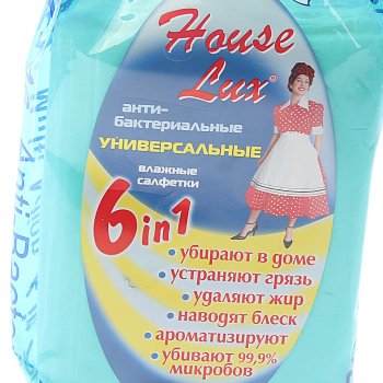 180 р. Салфетка влажная универсальная 25х12см в мягкой упаковке 80шт. HOUSE LUX АВАНГАРД 48261  с доставкой в г. Майкоп. Увеличить фотографию 2