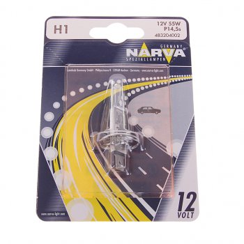 206 р. Лампа 12V H1 55W P14.5s блистер (1шт.) Standard NARVA NARVA 483204000  с доставкой в г. Майкоп. Увеличить фотографию 1
