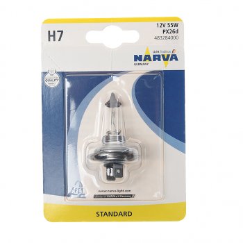 359 р. Лампа 12V H7 55W PX26d блистер (1шт.) Standard NARVA NARVA 483284000  с доставкой в г. Майкоп. Увеличить фотографию 1