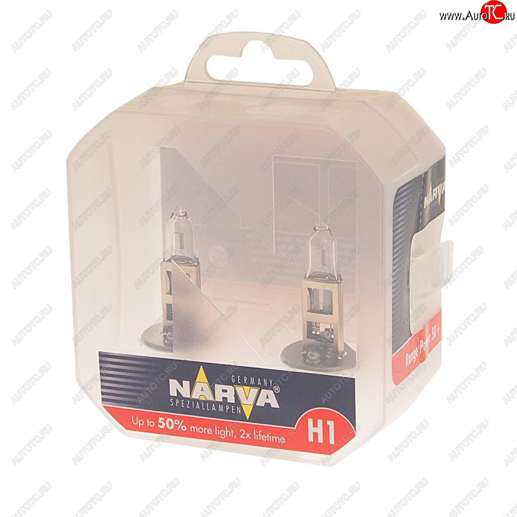 1 199 р. Лампа 12V H1 55W P14.5s +50% бокс (2шт.) Range Power 50+ NARVA NARVA 483342100  с доставкой в г. Майкоп
