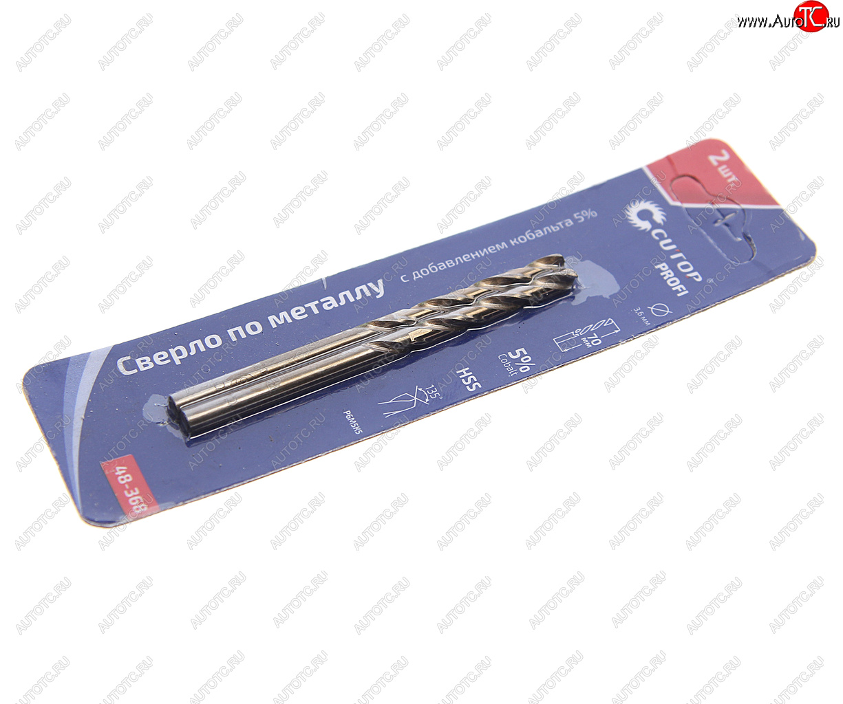 212 р. Сверло по металлу 3.6х70мм HSS Cobalt CUTOP CUTOP 48-368  с доставкой в г. Майкоп