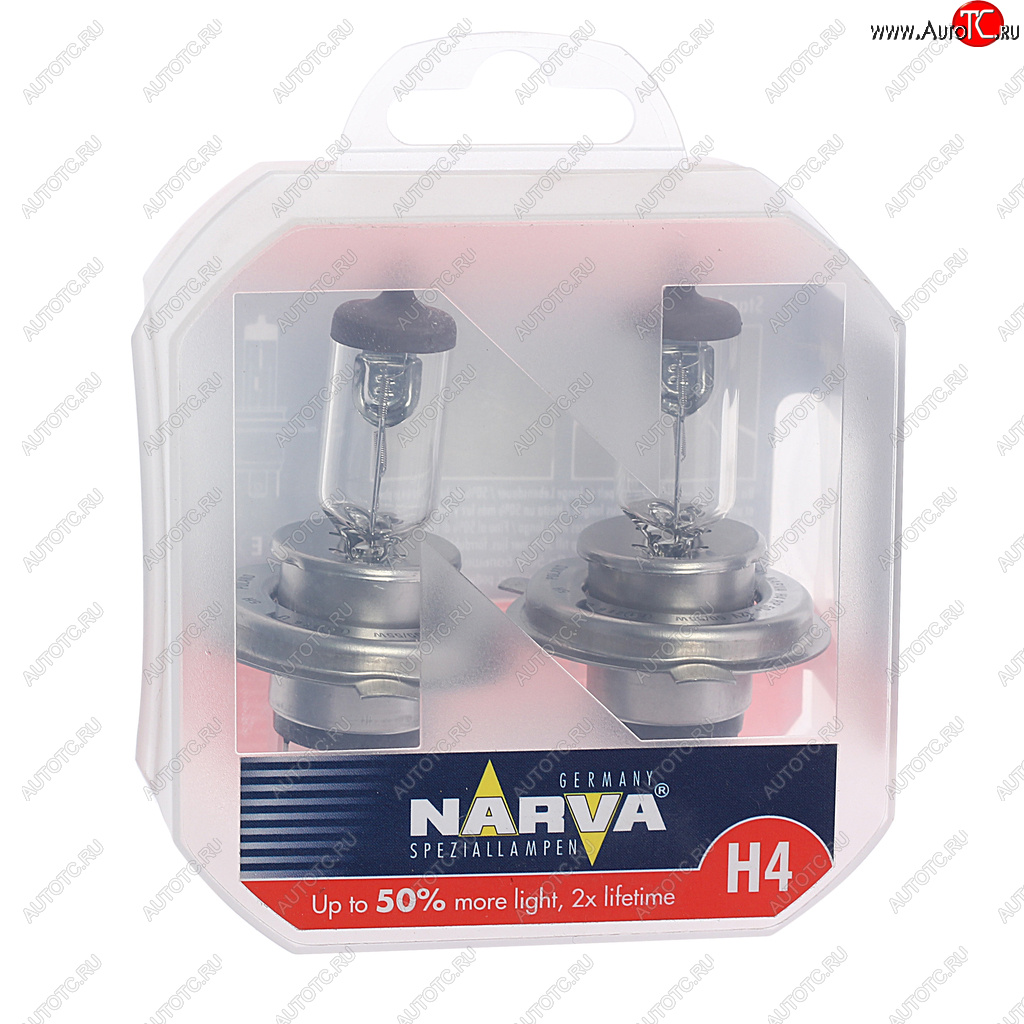 679 р. Лампа 12V H4 6055W P43t-38 +50% бокс (2шт.) Range Power 50+ NARVA NARVA 488612100  с доставкой в г. Майкоп
