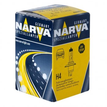 215 р. Лампа 12V H4 6055W P43t-38 Standard NARVA NARVA 488813000  с доставкой в г. Майкоп. Увеличить фотографию 1