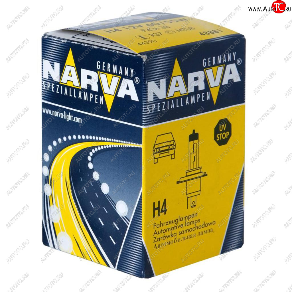 215 р. Лампа 12V H4 6055W P43t-38 Standard NARVA NARVA 488813000  с доставкой в г. Майкоп