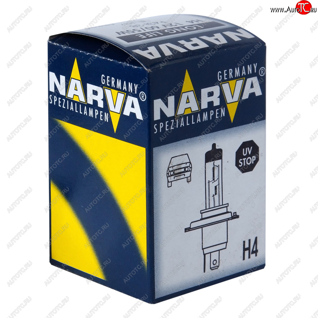 419 р. Лампа 12V H4 6055W P43t-38 Long Life NARVA NARVA 488893000  с доставкой в г. Майкоп