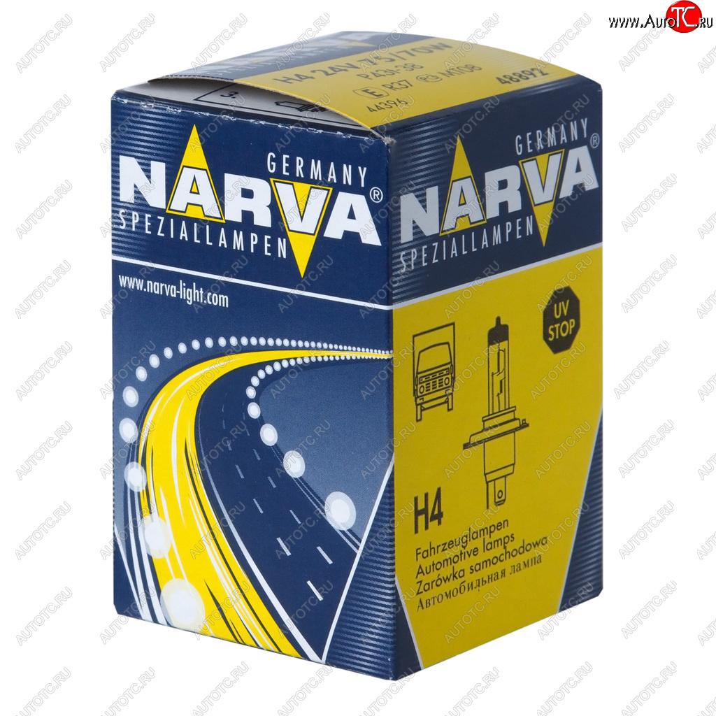 359 р. Лампа 24V H4 7570W P43t-38 Standard NARVA NARVA 488923000  с доставкой в г. Майкоп