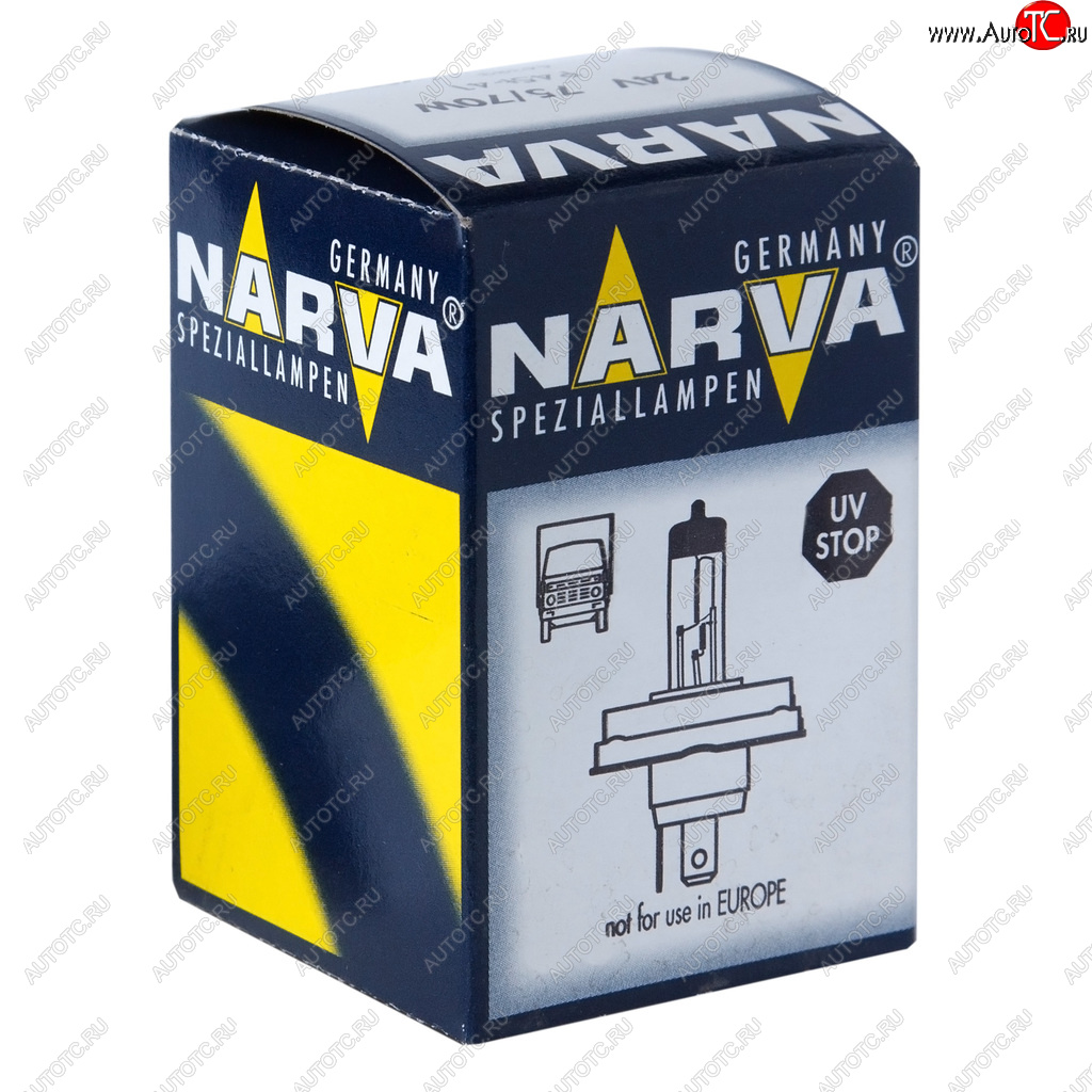 569 р. Лампа 24V H4 7570W P45t-41 Rallye NARVA NARVA 488943000  с доставкой в г. Майкоп